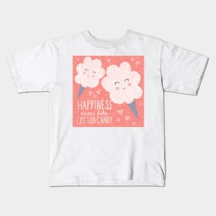 Happiness Tastes Like Cotton Candy Kids T-Shirt